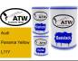 Preview: Audi, Panama Yellow, L11Y: 500ml Lackdose + 500ml Klarlack + 250ml Härter - Set, von ATW Autoteile West.